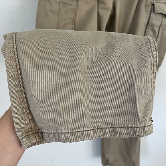 Levis Cargo Loose Fit Pants Mens 34x32 Actual 36x30 Khakis Utility Y2K White Tab - Picture 5 of 16